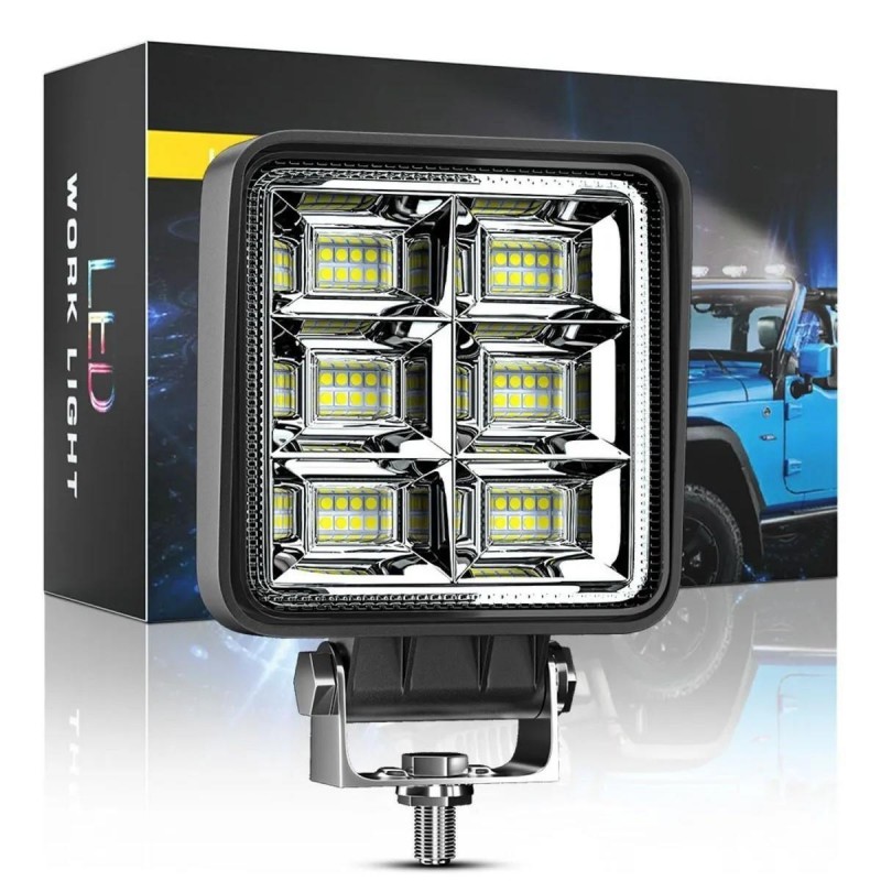 4 INÇ  KARE ÇALIŞMA LAMBASI 48 LED 144 WATT