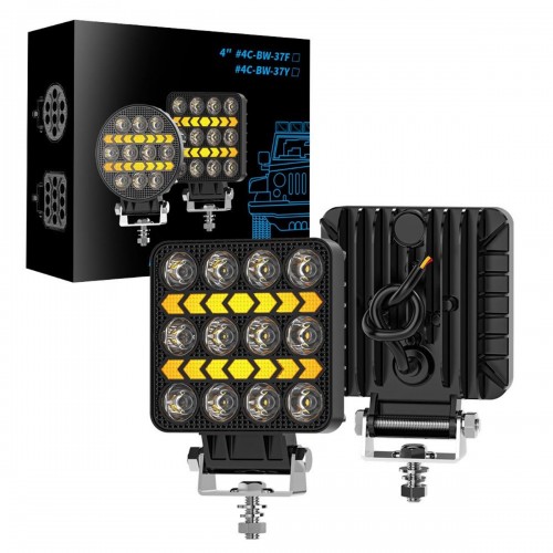 4 INÇ  ÇALIŞMA LAMBASI    SARI FLASH   2  MOD