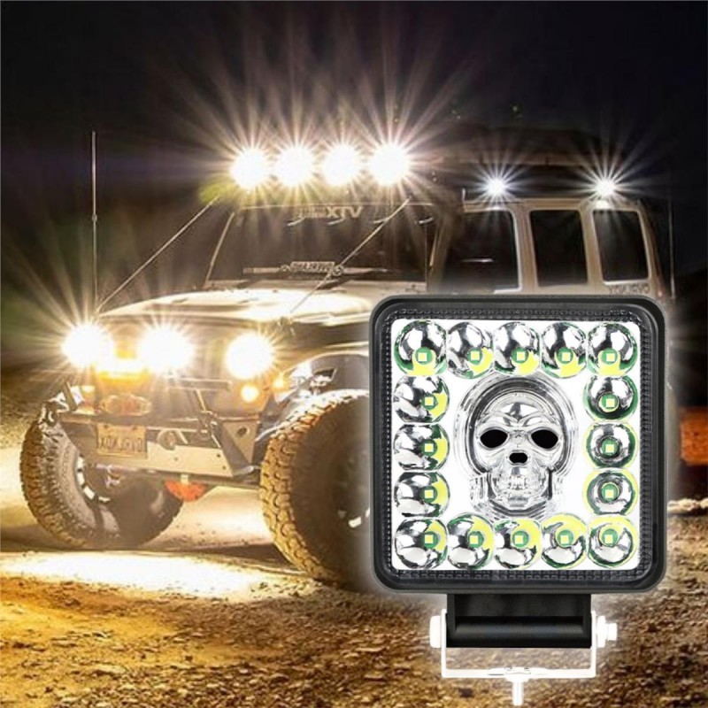 SKULL KARE     ÇALIŞMA LAMBASI SKULL 5 RENK