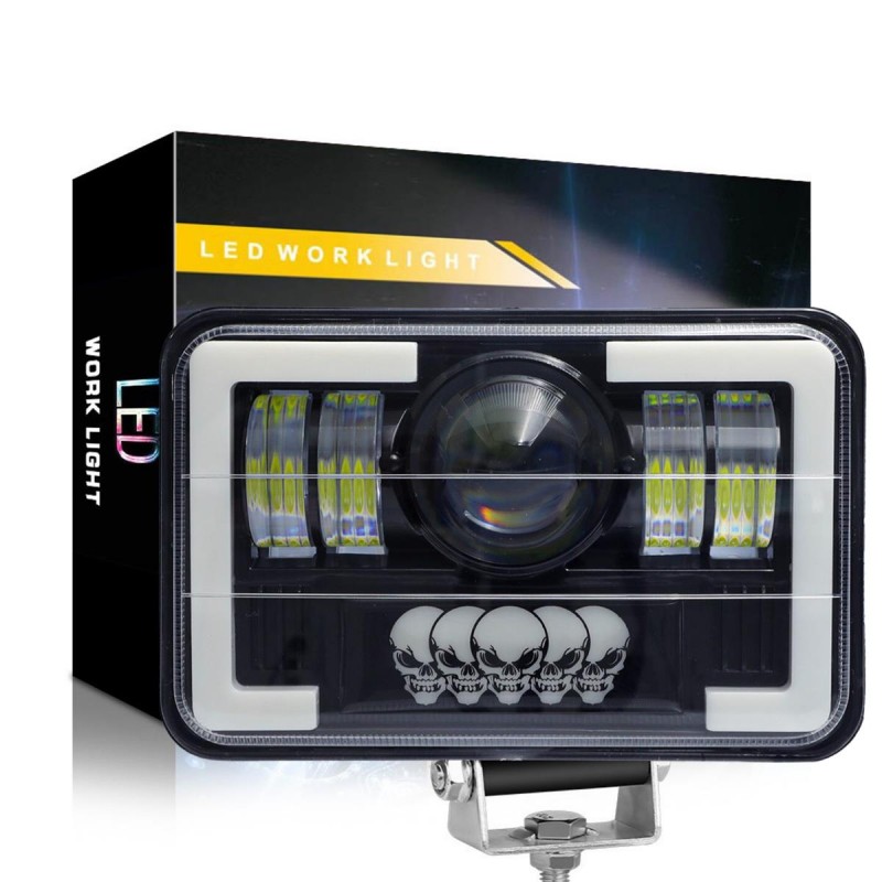 165 MM SKULL LED SİS FARI