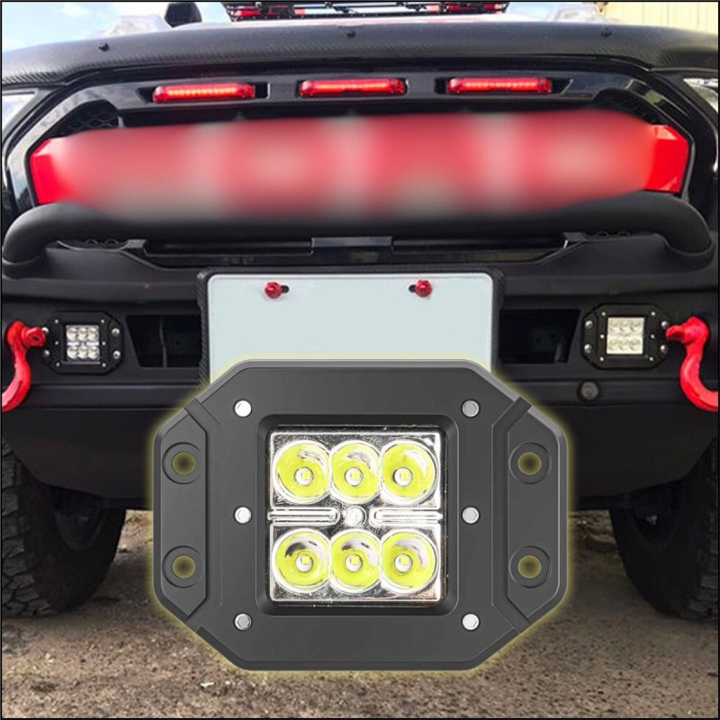 6 LED OFFROAD TAMPON GÖMME TİP METAL KASA 