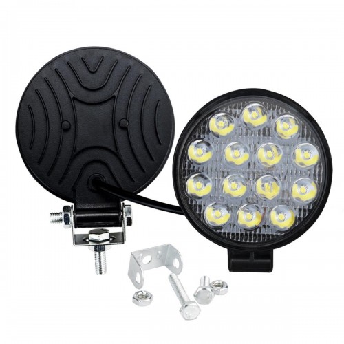 14 Led Yuvarlak Çalışma Lambası (Metal Kasa)