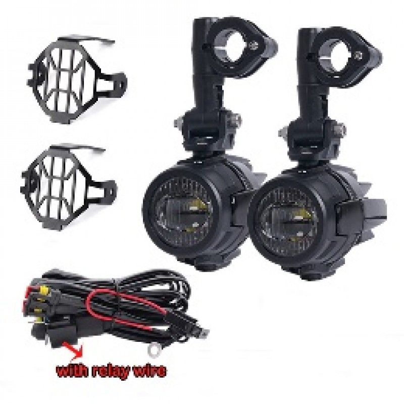 MOTOSİKLET SİS FARI  5 MODLU SET  2 Renk (Beyaz-Sarı)